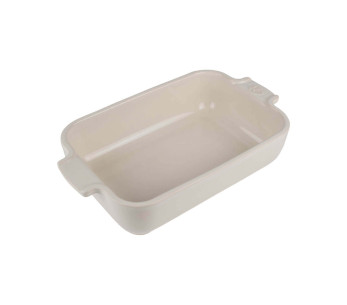 Assadeira individual retangular Peugeot Appolia em cerâmica crua 22x12x4,5cm