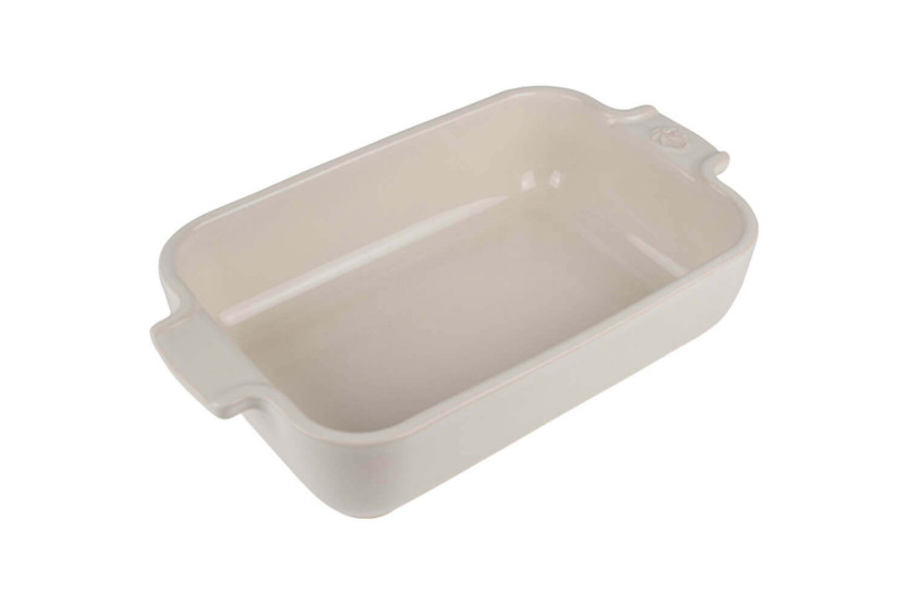 Peugeot Appolia individuele rechthoekige ovenschaal in ecru keramiek 22x12x4.5cm