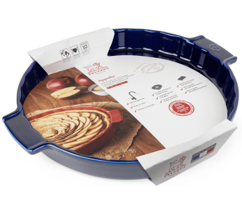 Pastelera Peugeot Appolia de cerámica azul, diámetro 30 cm 2