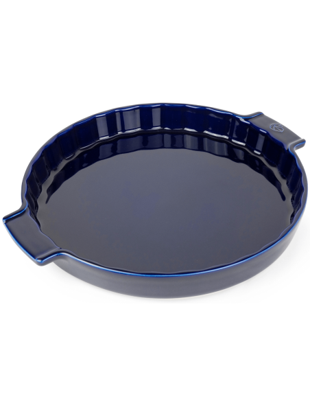 Forma para tartes Peugeot Appolia em cerâmica azul, 30 cm de diâmetro