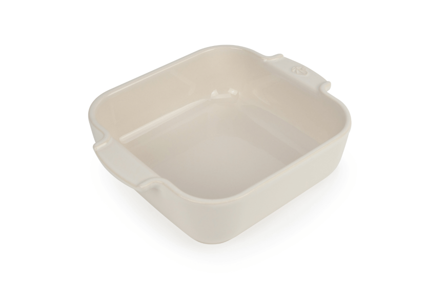 Assadeira quadrada de cerâmica 21x13,6x5,4cm Peugeot Appolia ecru