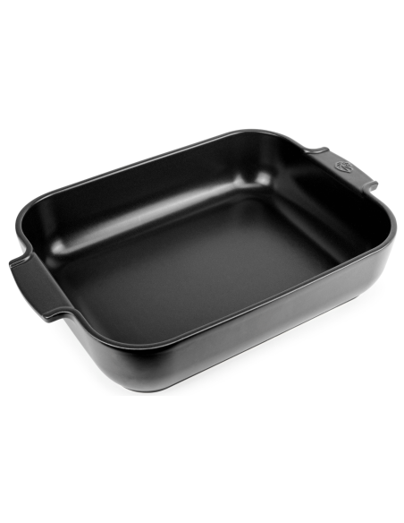 Peugeot Appolia, assadeira retangular de cerâmica com acabamento acetinado preto 40x27,2x8,3cm