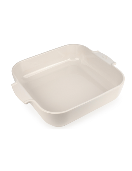 Peugeot Appolia ecru keramische vierkante ovenschaal 29,5x29,5x7,5cm