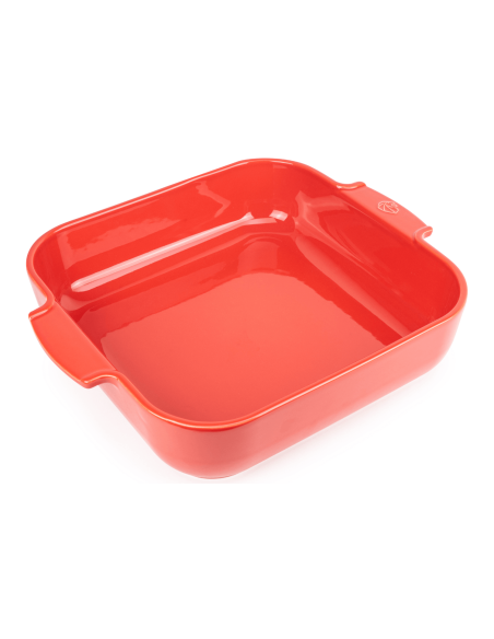 Peugeot Appolia pirofila quadrata in ceramica rossa
