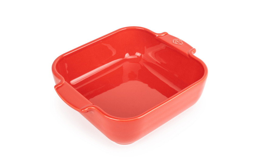 Peugeot Appolia red ceramic square baking dish