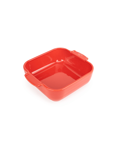 Peugeot Appolia red ceramic square baking dish