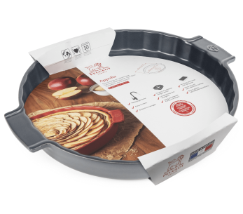 Peugeot Appolia skifer keramisk tærtefad 30 cm i diameter 2