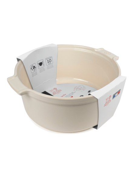 Offwhite Peugeot Appolia souffléform i keramikk, diameter 22 cm