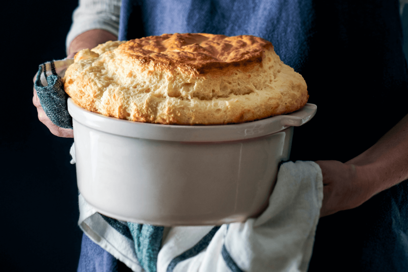 Pois valkoinen keraaminen Peugeot Appolia soufflé-muoto halkaisija 22cm