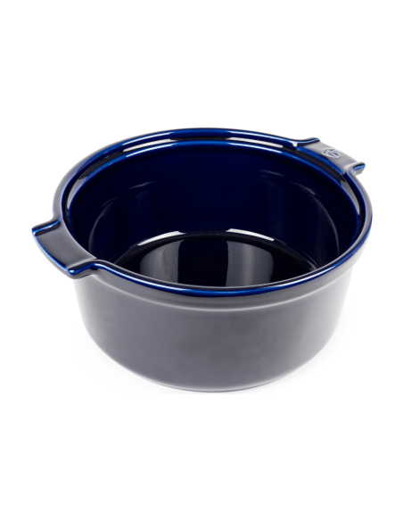 Peugeot Appolia blå souffléform i keramik 22 cm i diameter