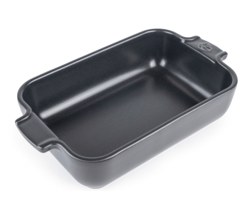 Peugeot Appolia pirofila rettangolare in ceramica ardesia 18x12x4,5cm