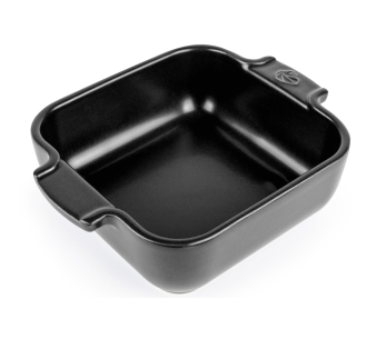 Peugeot Appolia sort satin-finish keramisk firkantet bageplade 13x13x4,5cm