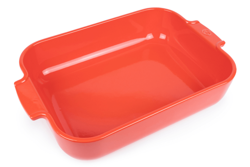 Peugeot Appolia rood keramische rechthoek ovenschaal 30x22x6,8cm