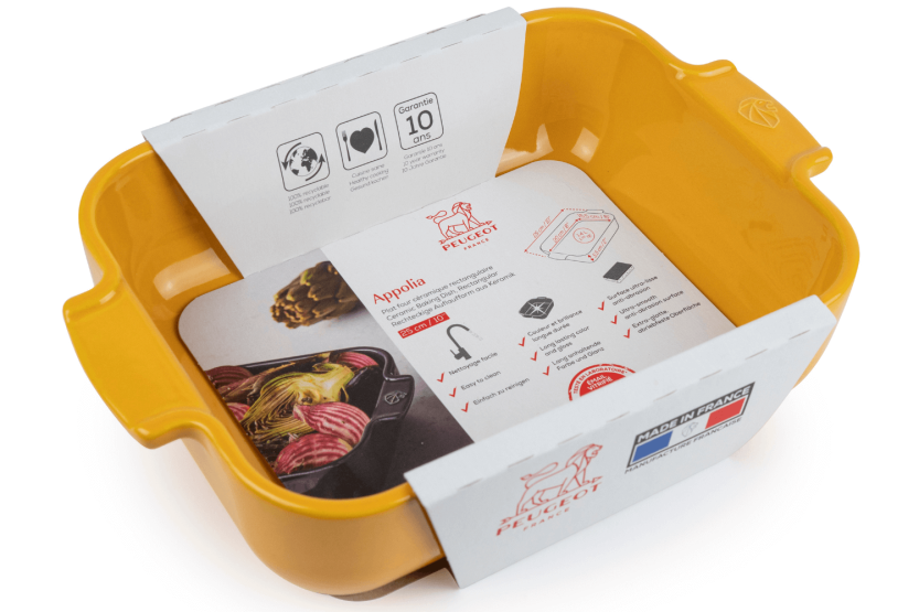 Peugeot Appolia - Saffron yellow rectangular baking dish