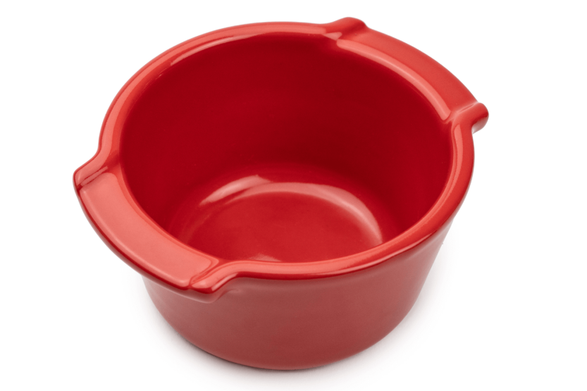 Duo Peugeot Appolia rood keramische schaaltjes diameter 11cm