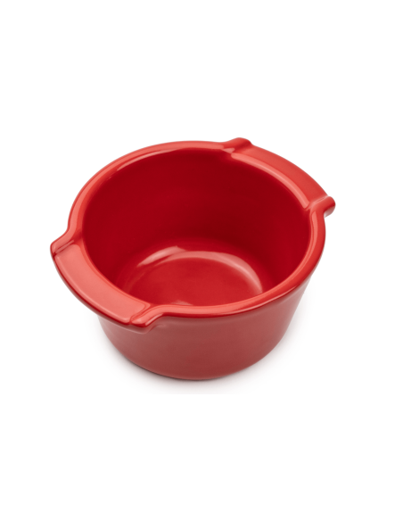 Duo Peugeot Appolia red ceramic ramekins diameter 11cm