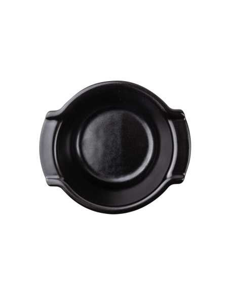 Duo Peugeot Appolia black satin ceramic ramekins diameter 11cm