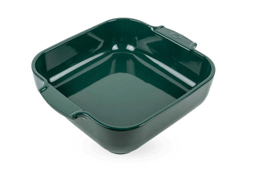 Peugeot Appolia pirofila quadrata in ceramica verde bosco