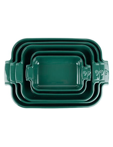 Placa de forno retangular em cerâmica verde floresta Peugeot Appolia