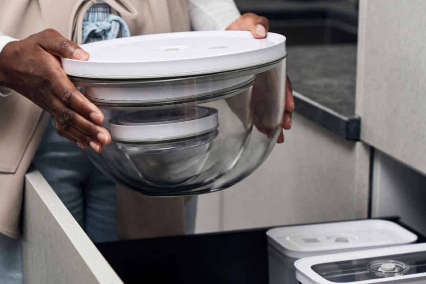 Zwilling Fresh & Save 9-delars startset med vakuumpump + M/L glasskålar + S/M påsar