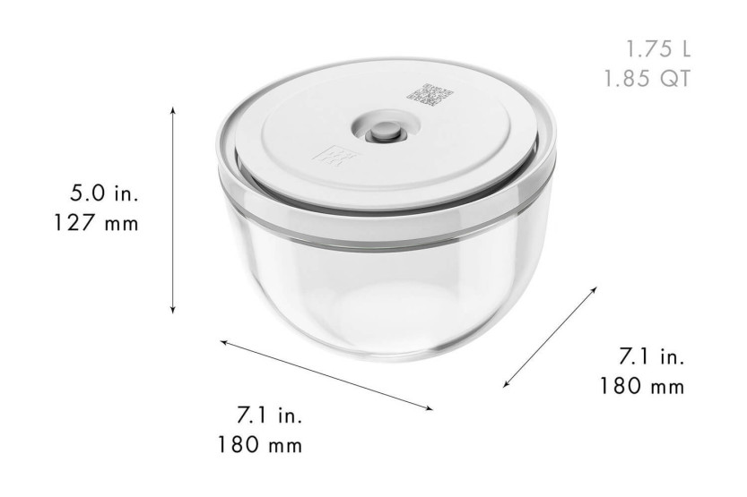 Zwilling Fresh & Save 9-delars startset med vakuumpump + M/L glasskålar + S/M påsar