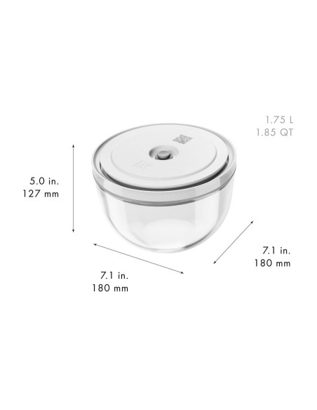 Zwilling Fresh & Save 9-delars startset med vakuumpump + M/L glasskålar + S/M påsar