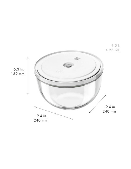 Zwilling Fresh & Save 9-delars startset med vakuumpump + M/L glasskålar + S/M påsar
