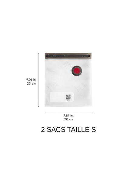 Zwilling Fresh & Save 9-delars startset med vakuumpump + M/L glasskålar + S/M påsar