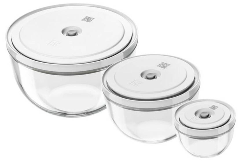 Zwilling Fresh & Save Vakuumschalen aus Borosilikatglas im 3er Set mit Deckel