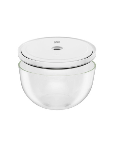 Set of 3 Zwilling Fresh & Save vacuum bowls in borosilicate glass with lid