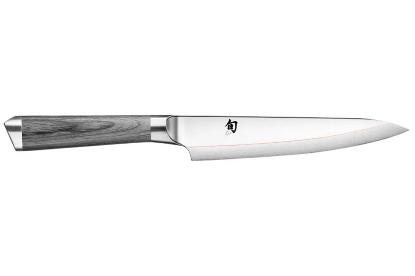 15 cm Kai Shun Kagerou Damascus 71-lags brukskniv i damaskus