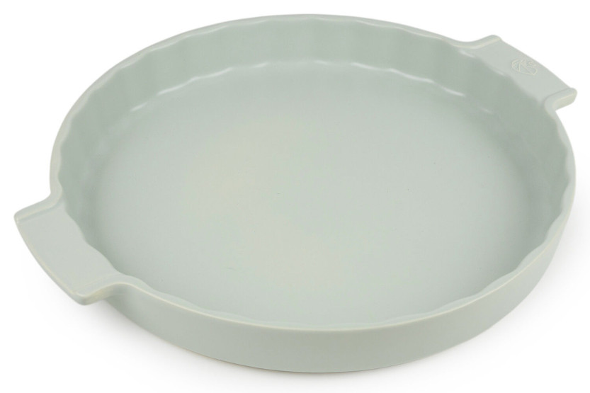 Peugeot Appolia sage green ceramic pie dish 30cm diameter