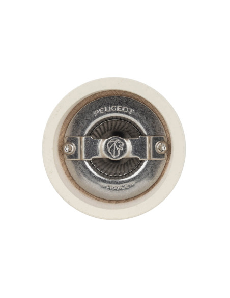 Peugeot Boréal manual dry salt mill in wood Plume White