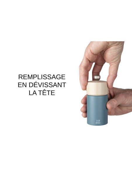 Peugeot Boréal käsikäyttöinen puinen pippurimylly Bleu Céleste