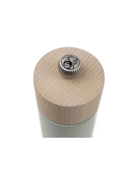 Molinillo manual de sal seca de madera verde salvia Peugeot Boréal