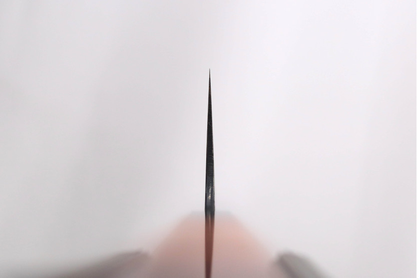 Kisuke Manaka Enn 21cm cuchillo de chef japonés hecho a mano en madera de membrillo con 2 anillos