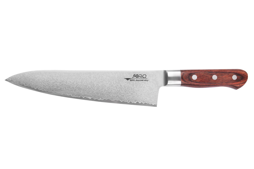Faca de chef japonesa de 20cm MAC Damascus 45 camadas 60º aniversário - Edição limitada