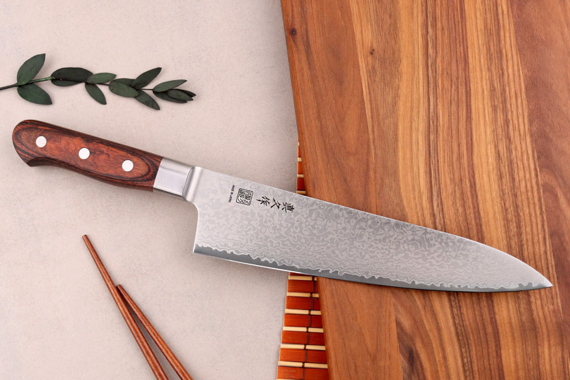 20 cm MAC Damaskus 45 lags japansk kokkekniv 60-årsjubileum - Limited Edition