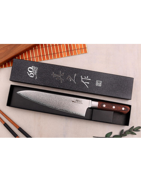20 cm MAC Damaskus 45 lags japansk kokkekniv 60-årsjubileum - Limited Edition