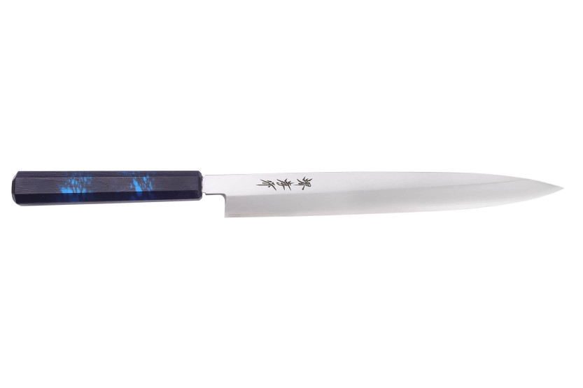 Sakai Takayuki Nanairo 27cm japanilainen yanagiba veitsi Sininen lakattu hartsikahva