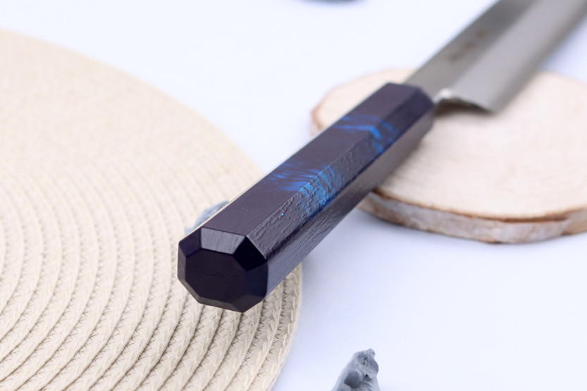 Sakai Takayuki Nanairo 27 cm Coltello giapponese yanagiba Manico in resina laccata blu