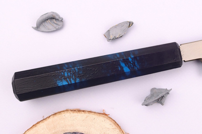 Sakai Takayuki Nanairo 27cm Japans yanagiba mes Blauw gelakt hars handvat