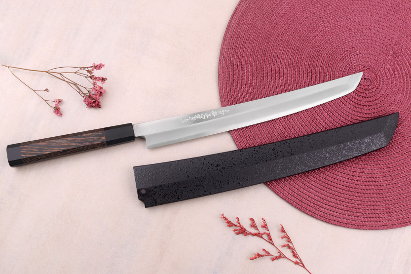 Faca Sakai Takayuki Zangetsu 30cm sakimaru japonesa feita à mão