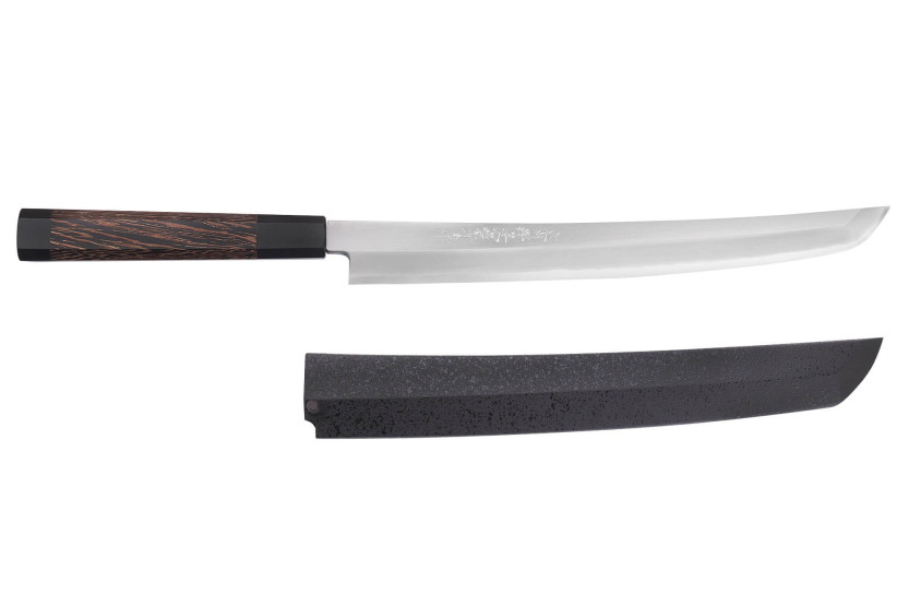 Sakai Takayuki Zangetsu 30cm sakimaru coltello giapponese fatto a mano