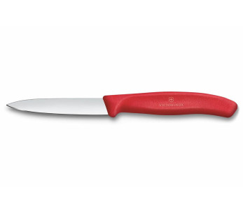 2 Victorinox SwissClassic -veitsen ja 1 kuorimaveitsen sarja, punainen. 2