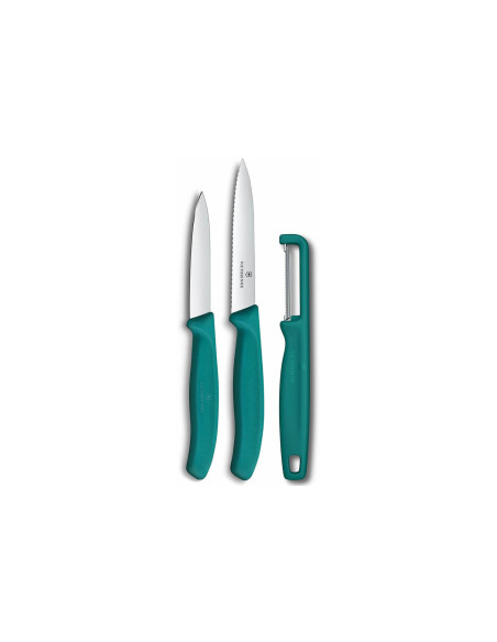 Set van 2 Victorinox SwissClassic messen + 1 groen schilmesje
