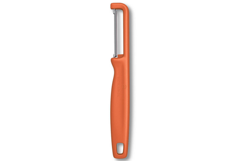 Victorinox Iota dunschiller met gekarteld lemmet en oranje handvat