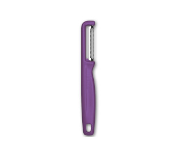 Victorinox Iota skalare med tandat blad och lila handtag 2