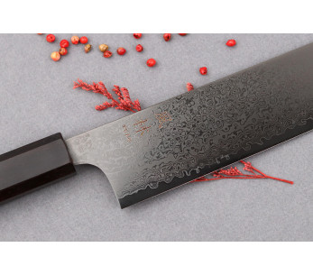 VG10 Svart Damaskus Nakiri-kniv 18 cm 2