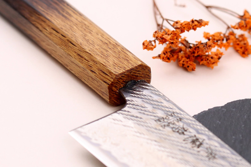 16,5cm Faca Wusaki Nawame AUS10 damas santoku, japonesa, feita à mão